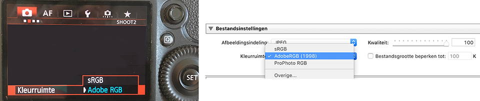 Adobe rgb kleurruimte