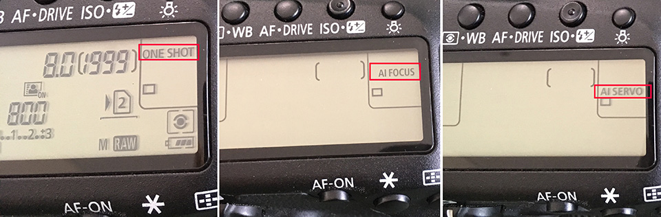 Autofocus modes