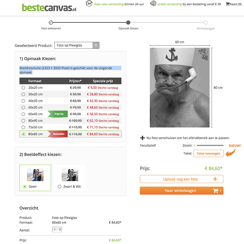 BesteCanvas.nl beeldresolutie opmaak BesteCanvas.nl beeldresolutie opmaak