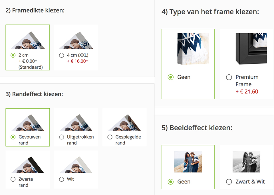 BesteCanvas.nl framedikte typeframe canvas