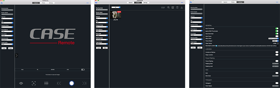 Capture photos settings mode Capture photos settings mode