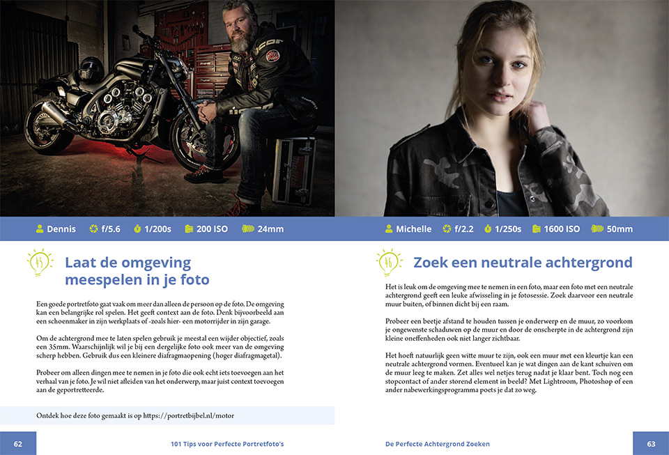 De portretbijbel spread example De portretbijbel spread example