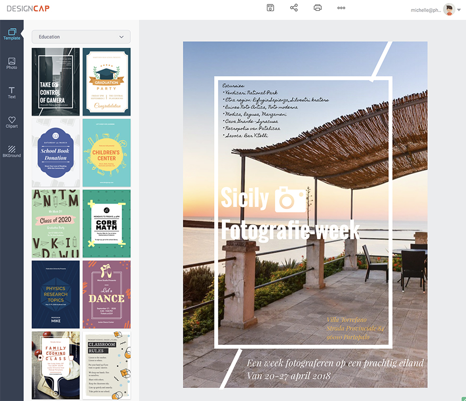 klein zegevierend Umeki Review: DesignCap, voor het ontwerpen van posters en flyers - Photofacts