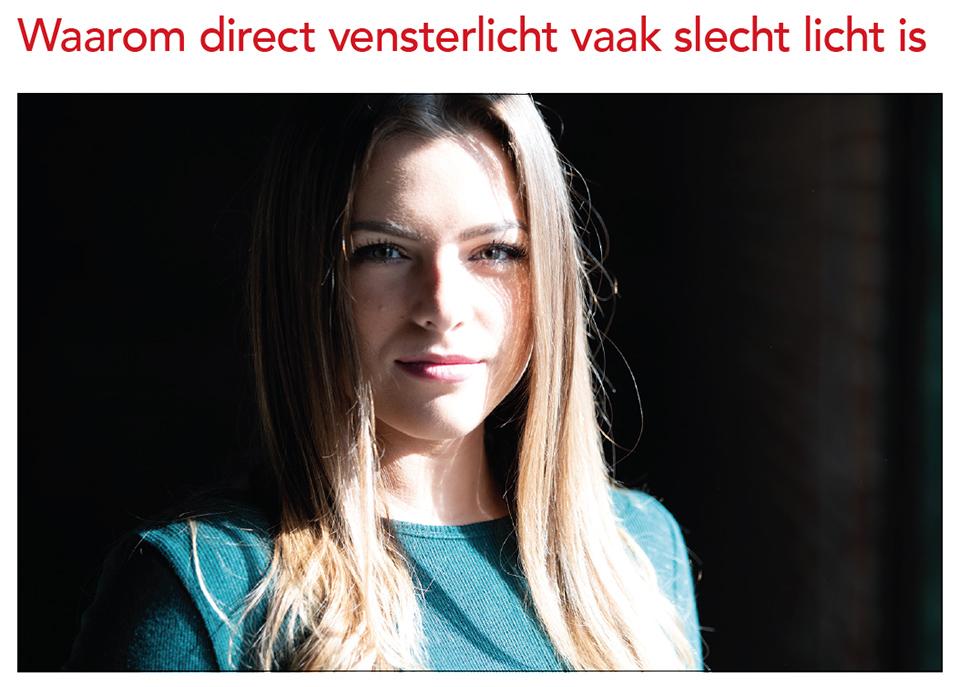 Direct vensterlicht slecht licht