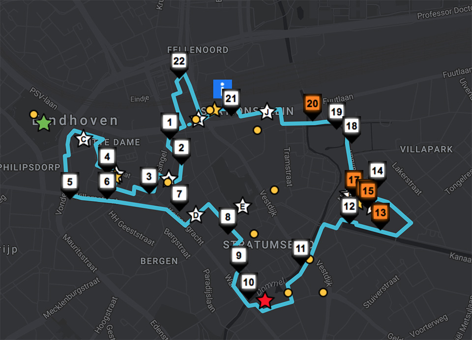 Glow Eindhoven route