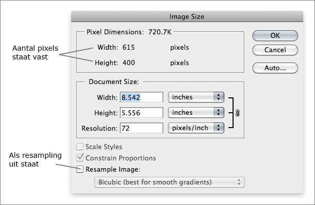 Image size sampling off