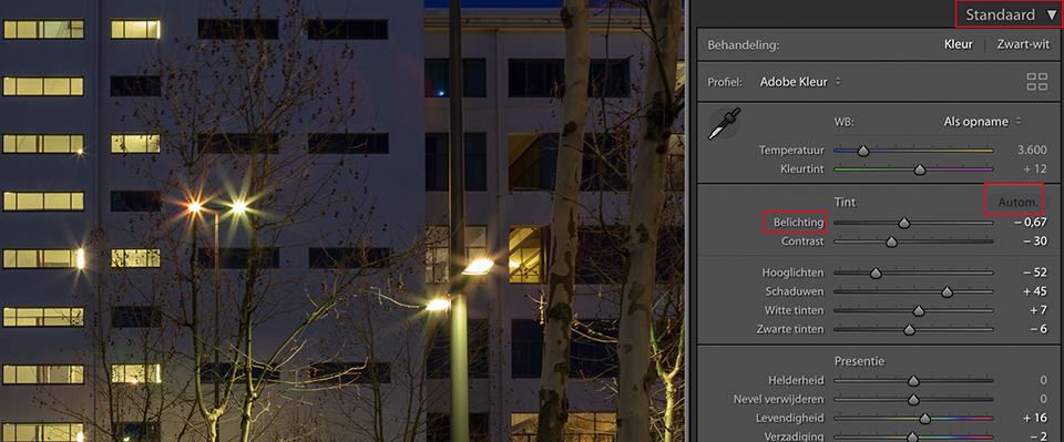 Lightroom classic cc belichting Lightroom classic cc belichting