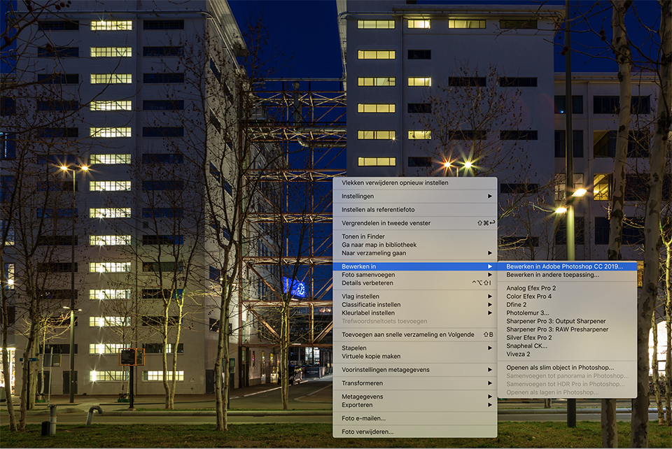 Lightroom classic cc bewerken in photoshop