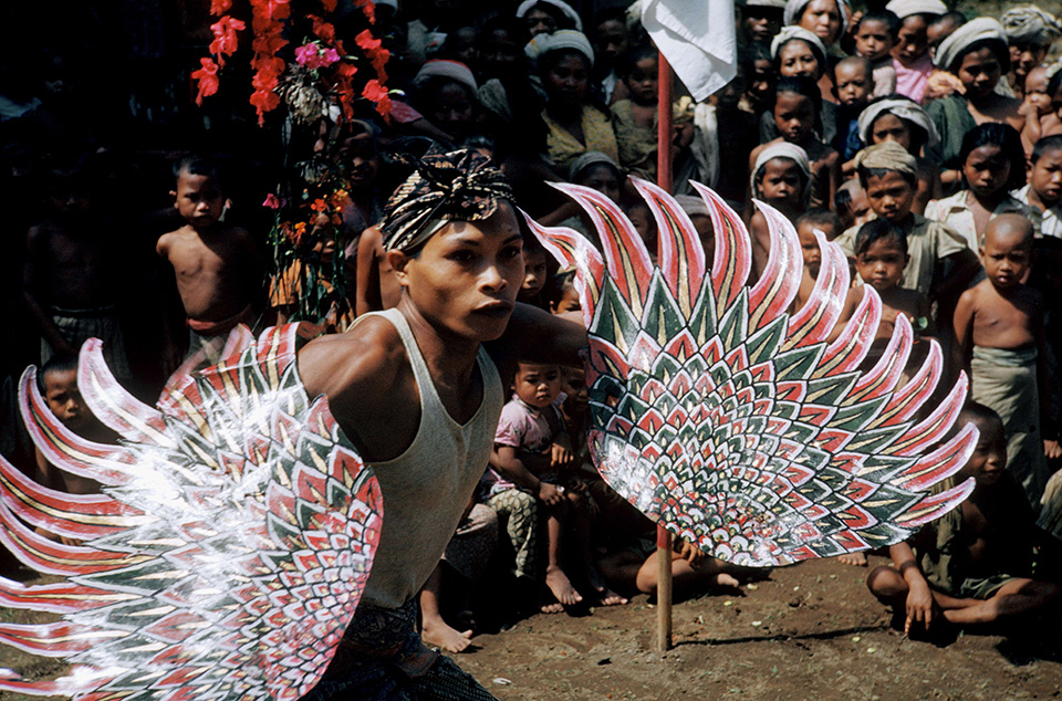 Performance of the ketjak in the village of bedulu 1953