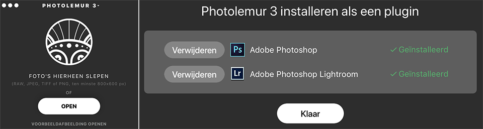 Photolemur fotos slepen of als plugin Photolemur fotos slepen of als plugin