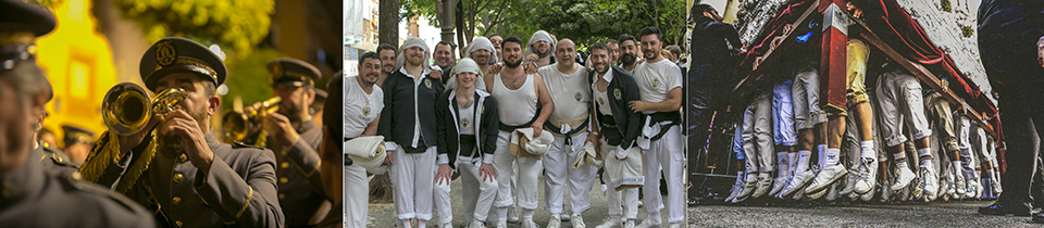 Semana Santa - muzikanten en dragers