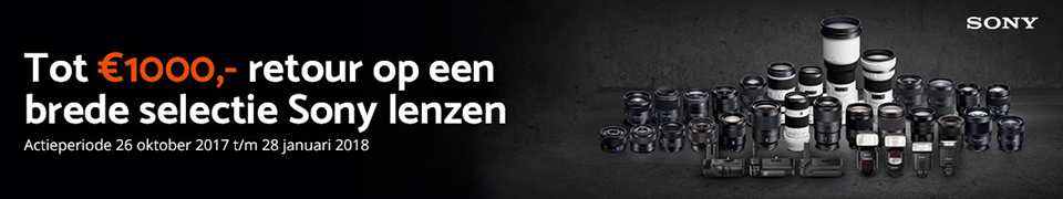 Sony objectieven winter cashback Sony objectieven winter cashback