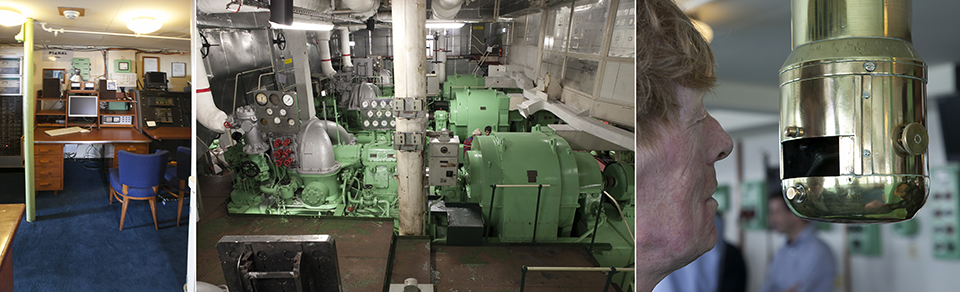 ss Rotterdam- machinekamer brug ss Rotterdam- machinekamer brug