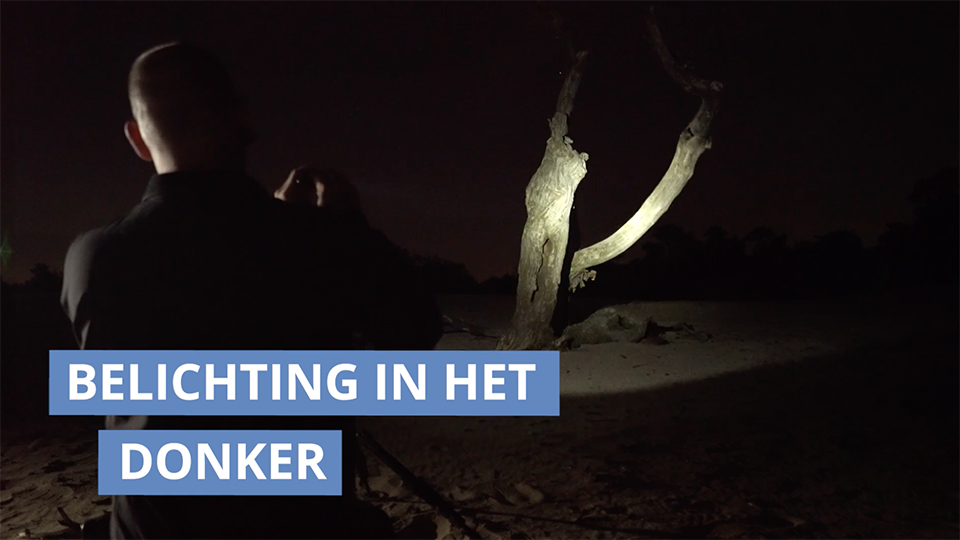 Sterrensporen belichting in het donker Sterrensporen belichting in het donker