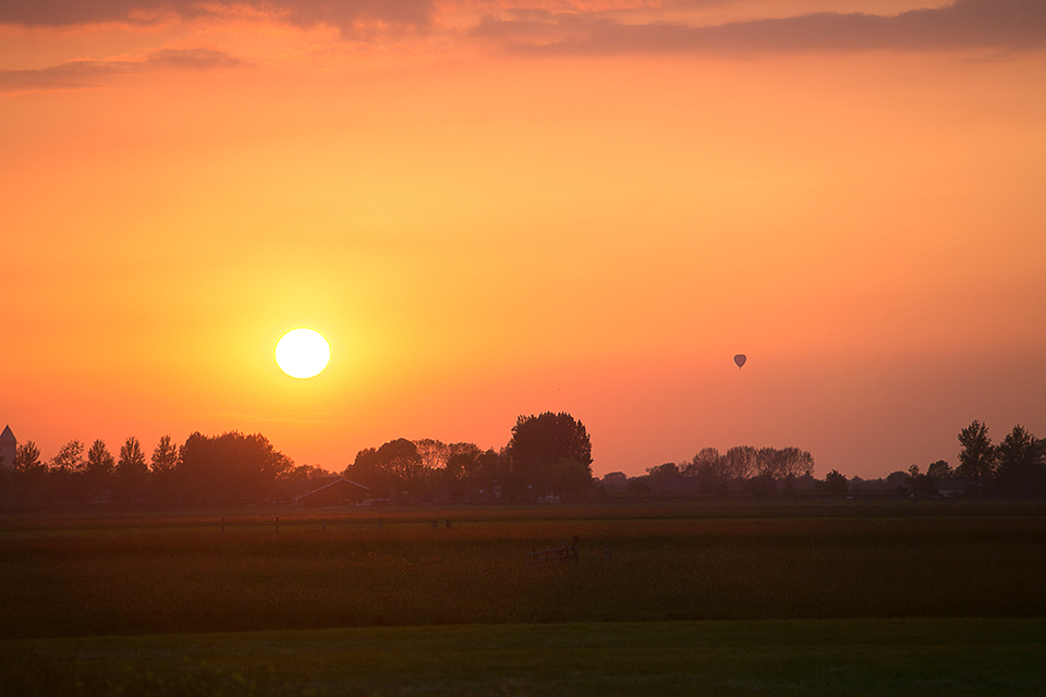 Sunset lucht geliger