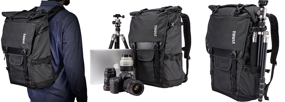 Tas thule covert dslr rolltop bepakt