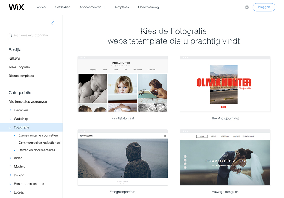 Wix templates