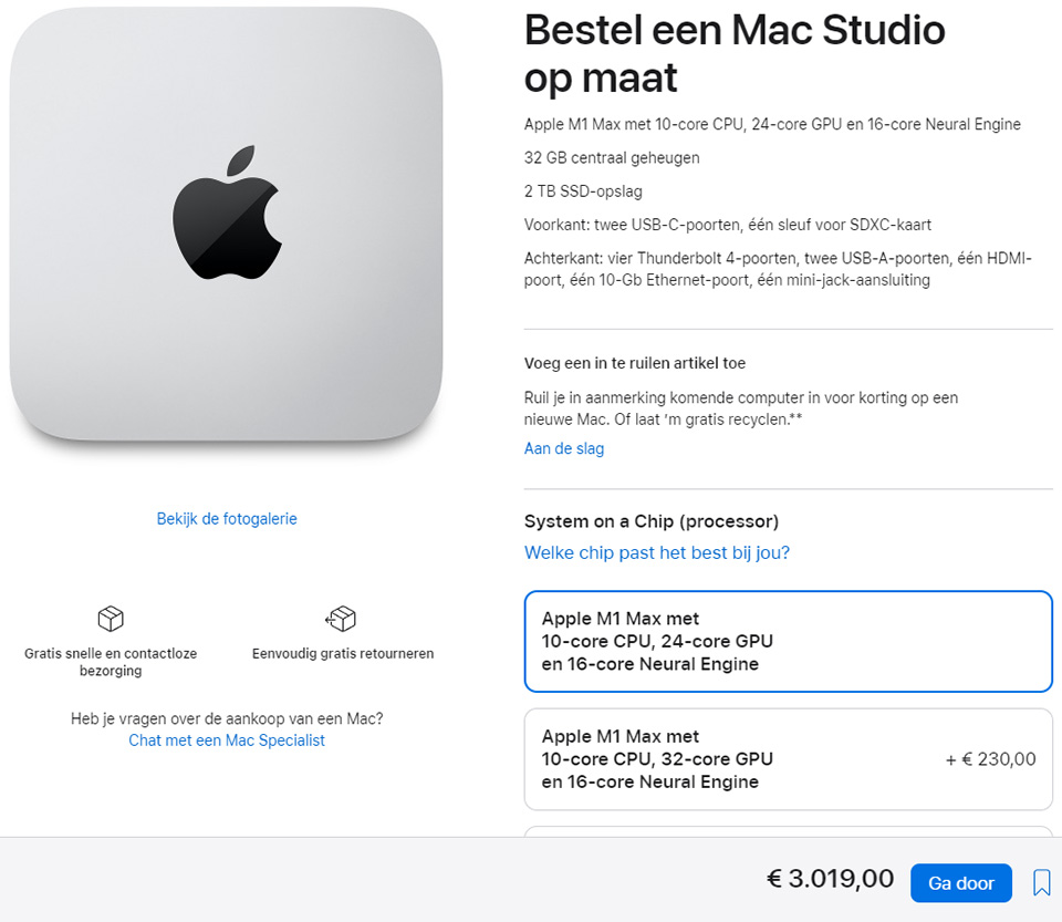 MacStudio kopen