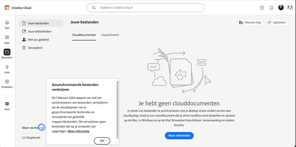 Cloud einde Cloud einde