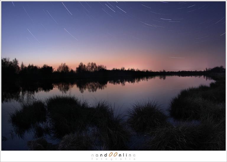 Sterrenspoor bij schermering