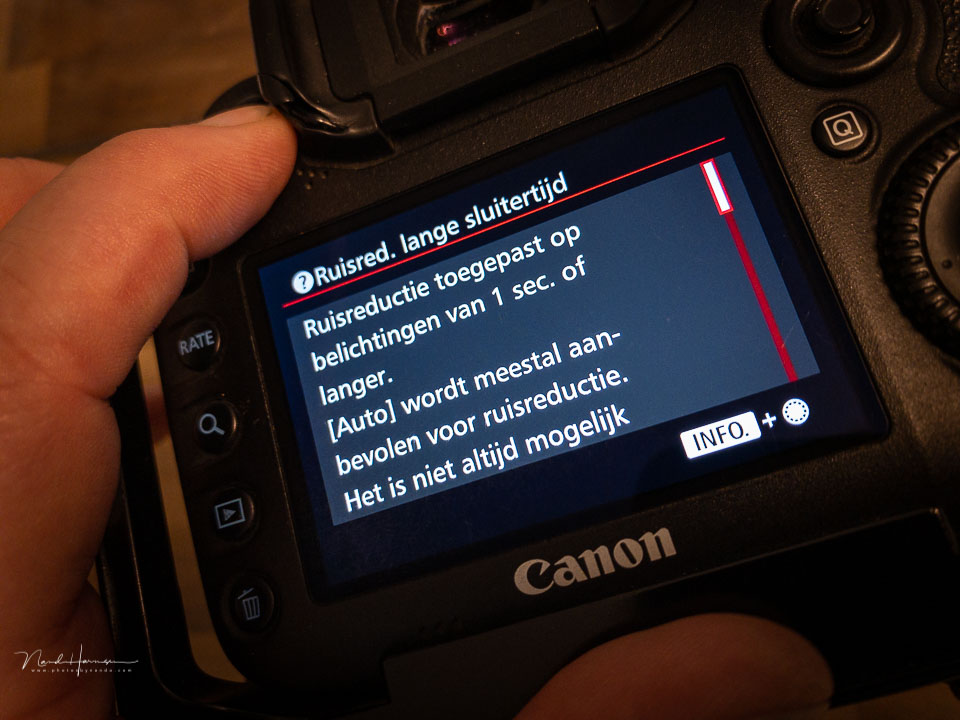 Nando LS ruisreductie helpscherm Nando LS ruisreductie helpscherm