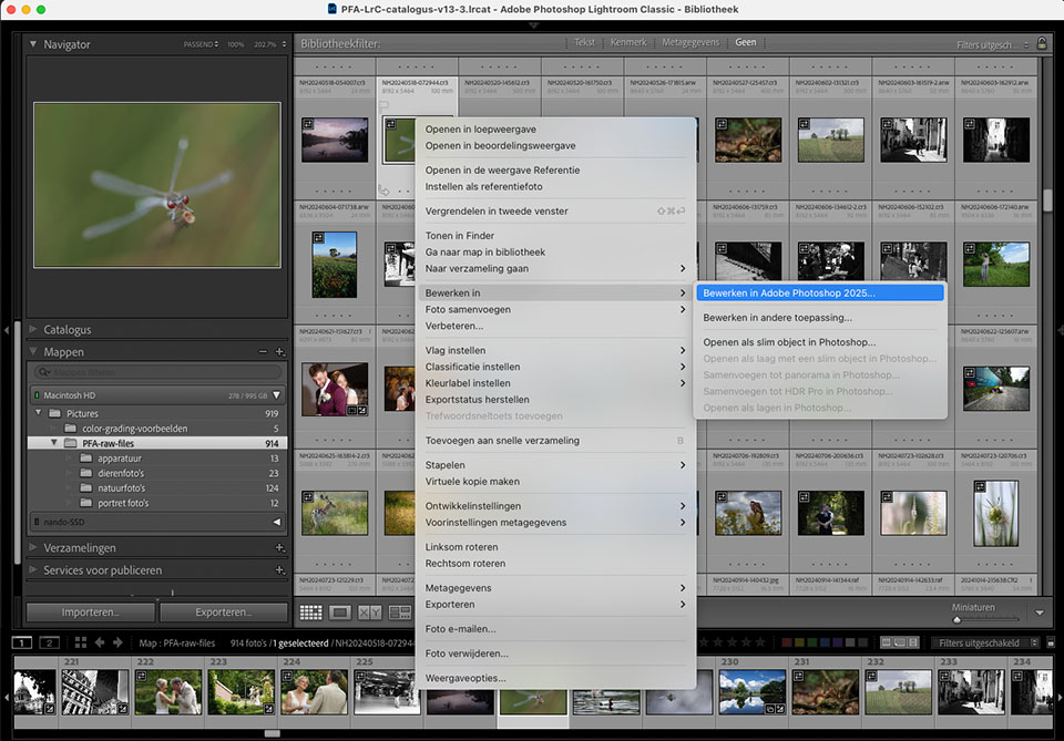Nando LrC openen photoshop