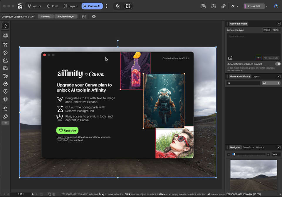 Nando affinity canva ai Nando affinity canva ai