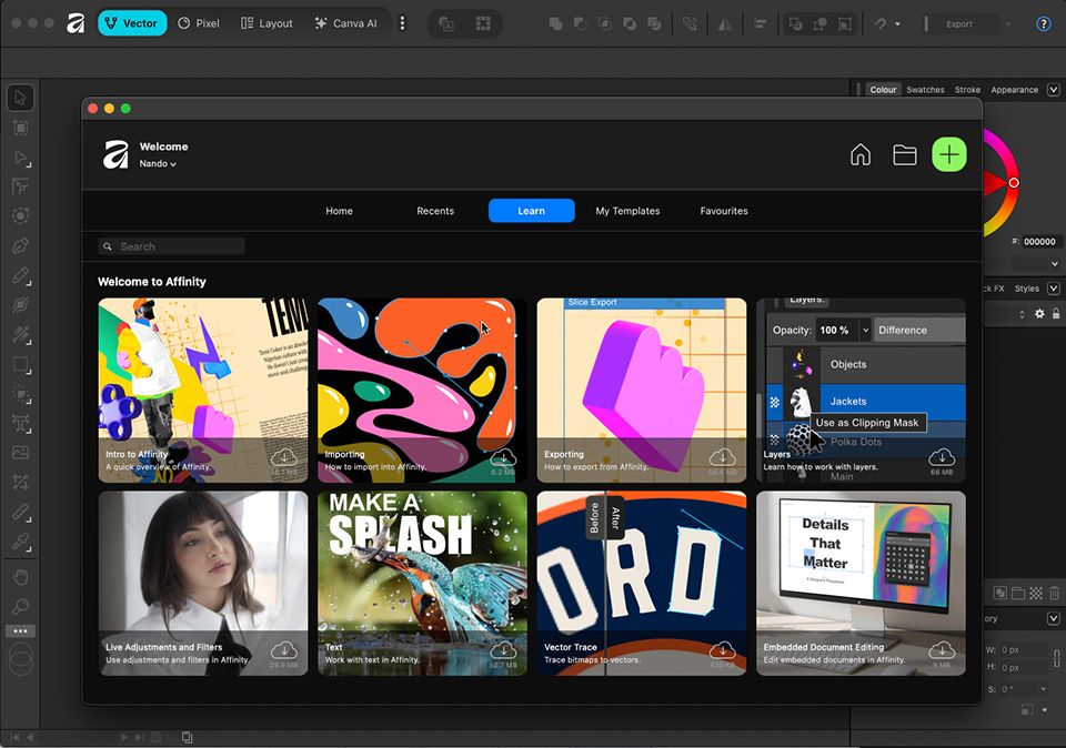 Nando affinity overstappen Nando affinity overstappen