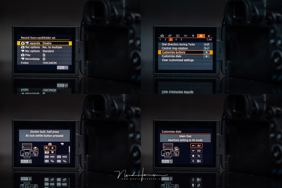 Nando eos r5 menu 03 Nando eos r5 menu 03
