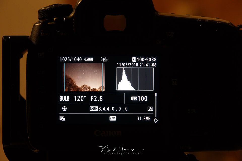 Nando histogram belichting