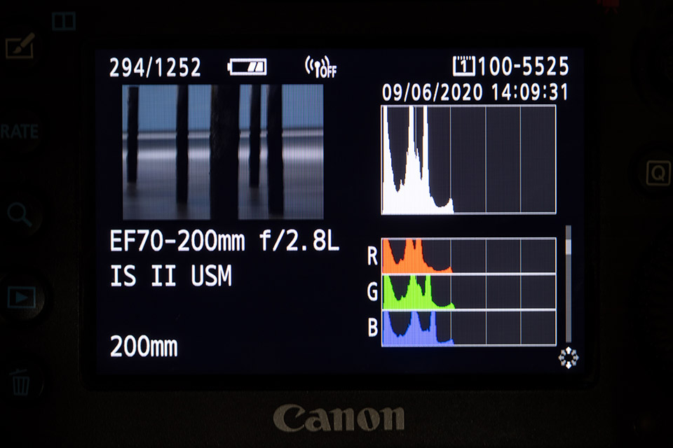 Nando histogram onderbelicht