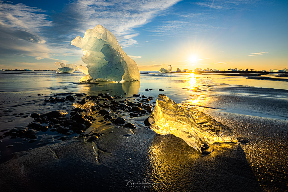 Nando ijsland diamond beach