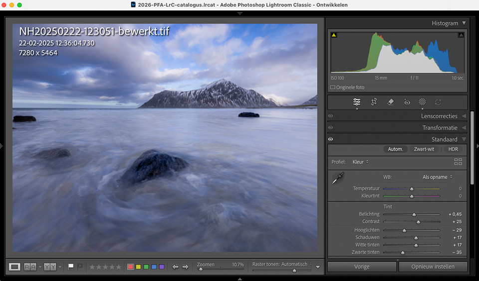 Nando lightroom bestandsnamen