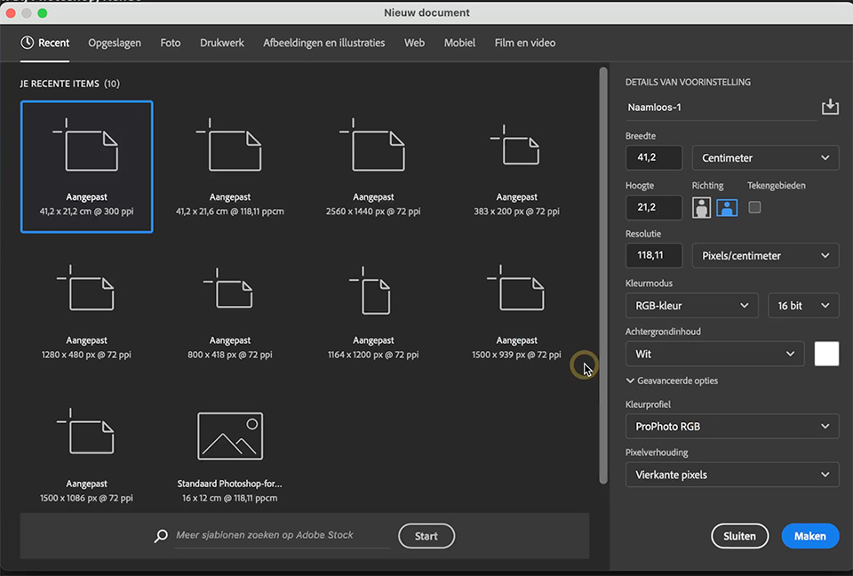 Nando nieuw document photoshop Nando nieuw document photoshop