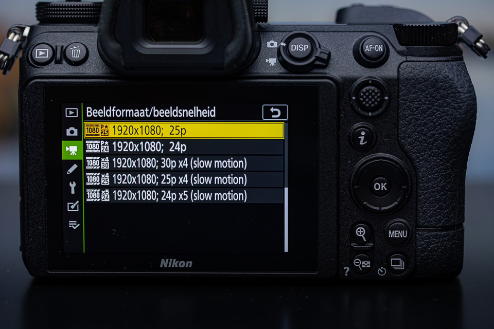 Nando nikon z6II filmfuncties Nando nikon z6II filmfuncties
