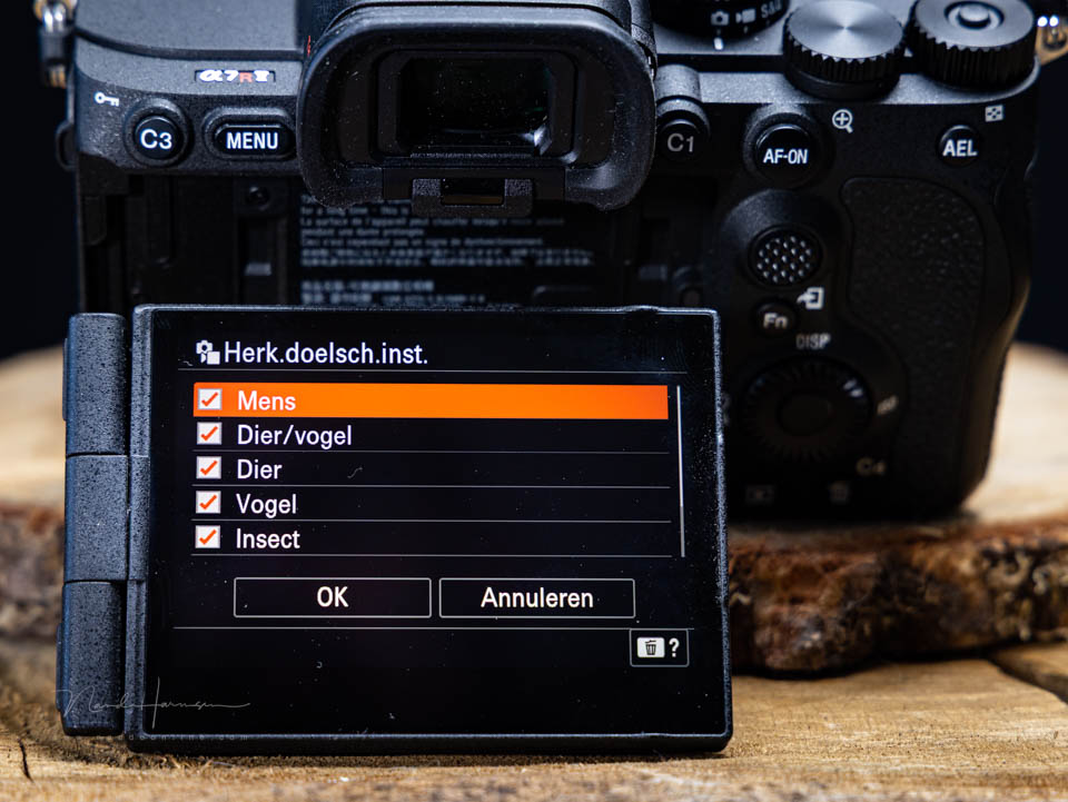Nando object herkenning sony a7rv Nando object herkenning sony a7rv