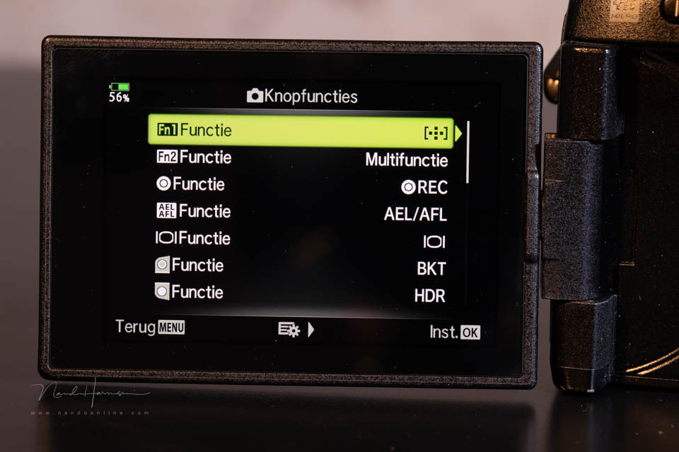 Nando olympus om knopfuncties Nando olympus om knopfuncties