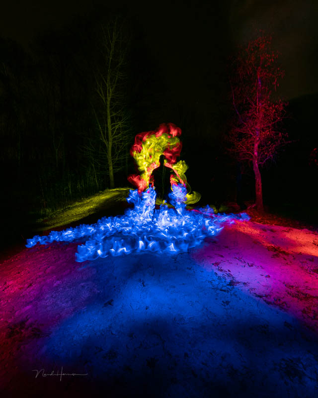 Nando lightpainting oefenen Nando lightpainting oefenen