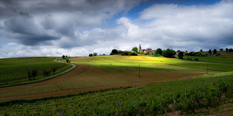 Nando schaduwen in landschap