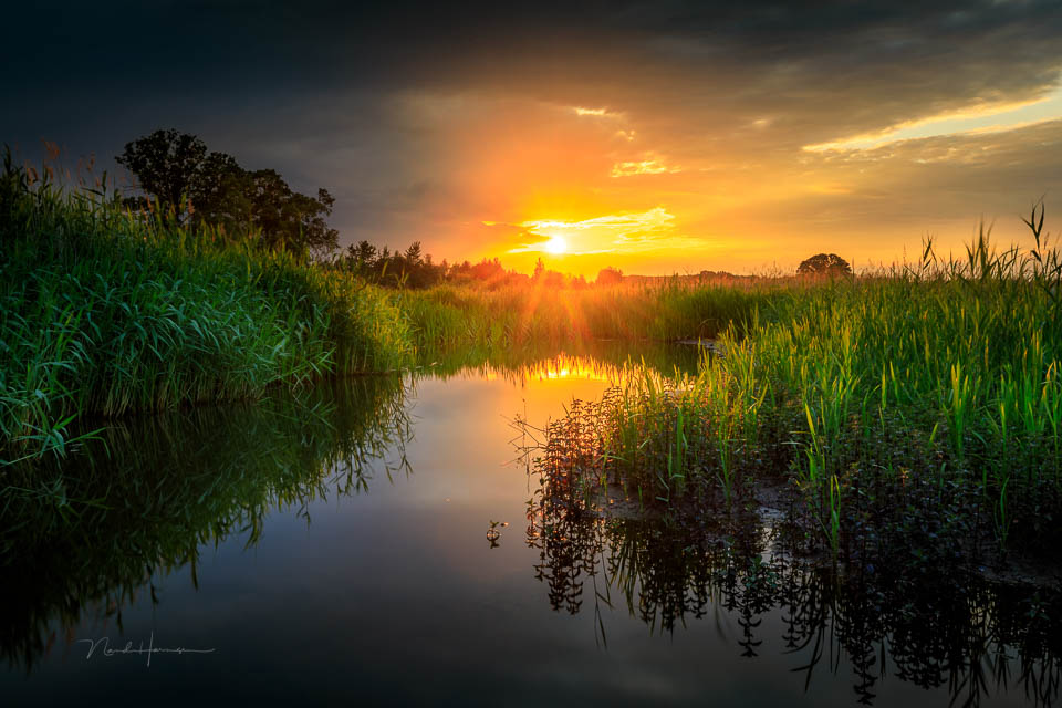 Nando schitterende zonsondergang