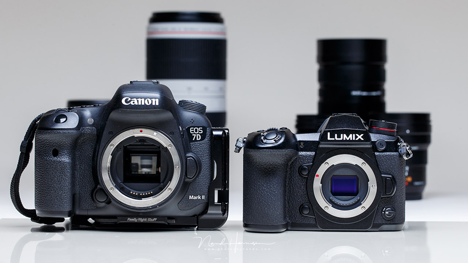 Canon EOS 7D mark II en de Panasonic GX9 Canon EOS 7D mark II en de Panasonic GX9