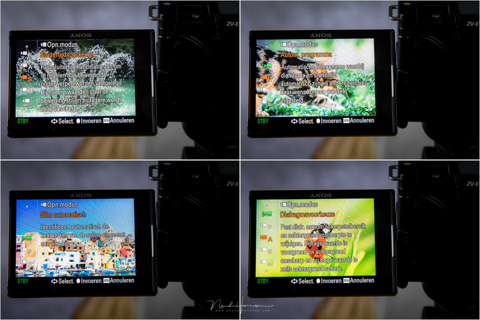 Sony zve10 helpmenu Sony zve10 helpmenu