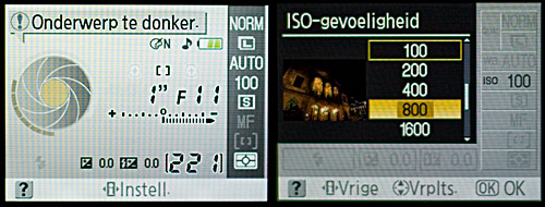 Nikon D40x menu