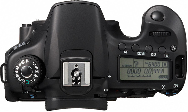 Canon 60D - top