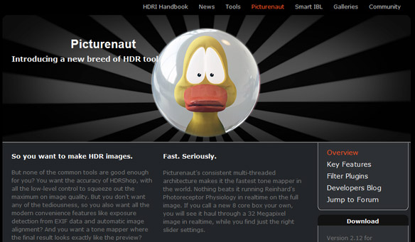 Picturenaut website screenshot