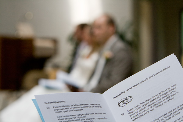 Pieter & Mariska in de kerk