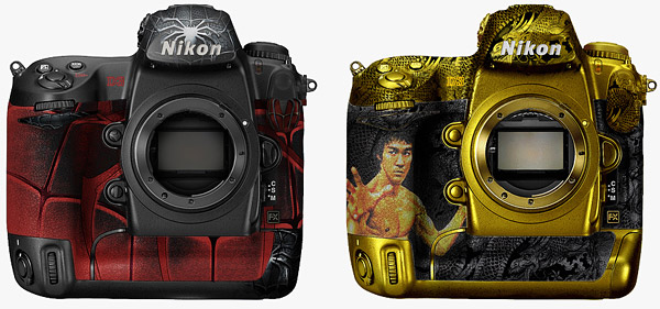 Pimp my Nikon D3; Spiderman en Bruce Lee