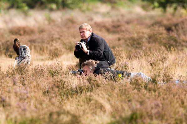 Fotografen in actie