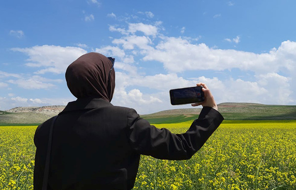 Smartphone landschap Smartphone landschap