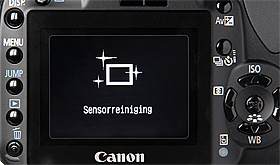 Canon 400D sensor reiniging